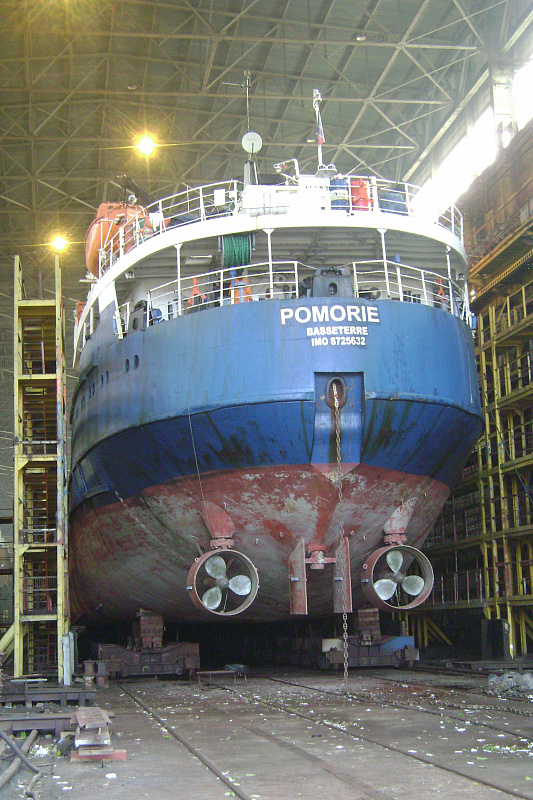 На ЧСЗ приступили к ремонту теплохода «Pomorie»